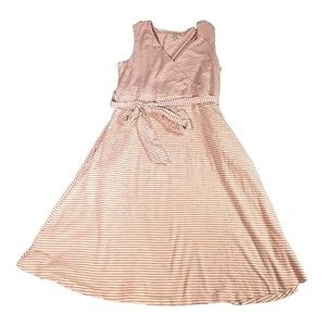 Toad&Co Pink Striped Mini Dress
